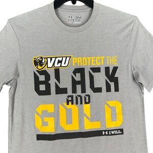 Virginia Commonwealth University Shirt Men Small Under Armour Loose Heatgear VCU
